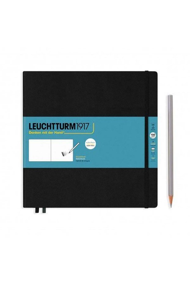Leuchttrumm 1917 Sketchbook Square Hard Cover 150 Gr Sketchbook Black 362358