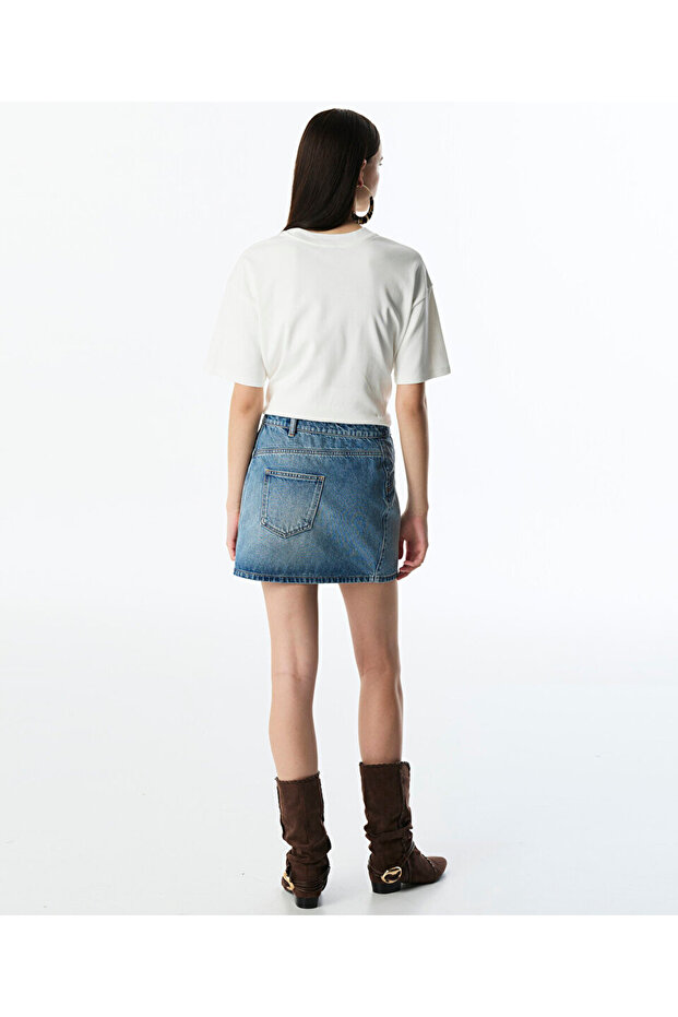 ASİMETRİK JEAN ETEK - 4