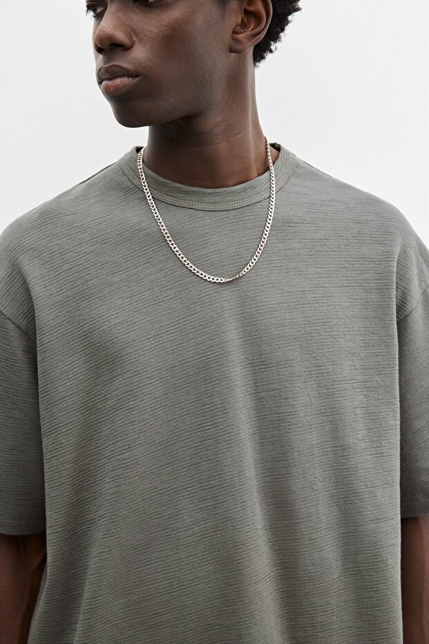 Kısa kollu yapı t-shirt - 4