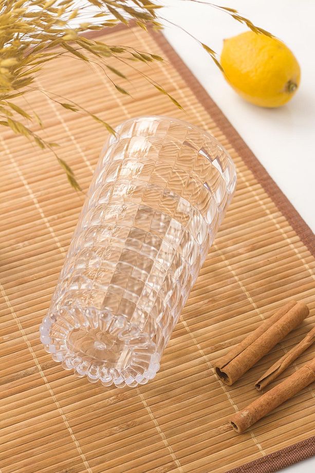 Allegra Şeffaf Bardak - 750 ml Tekli Akrilik Malzeme - Cam Değildir Kırılmaya Dayanıklı - 3