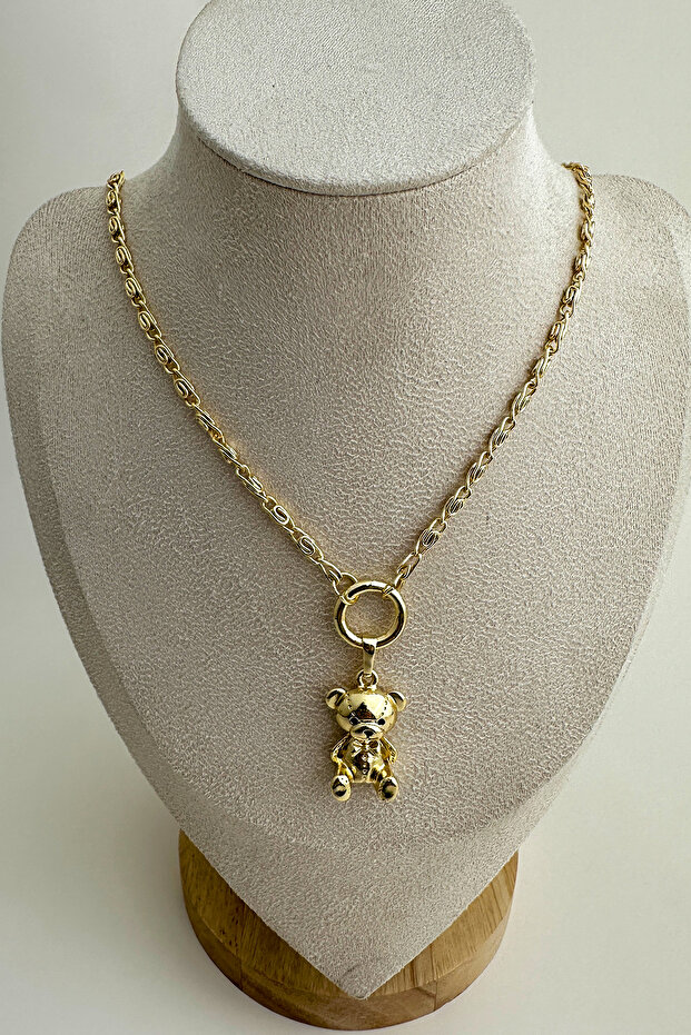 Gold Ayıcık Kolye - 1
