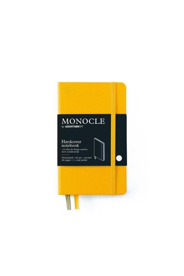 X Monocle Limited Edition Notebook A6, Hard Cover, 192 Dotted Pages Yellow 363365