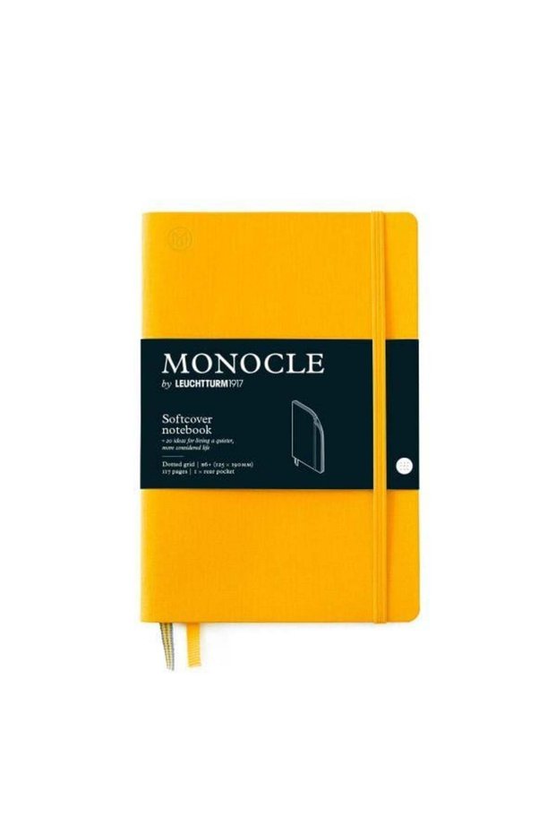 X Monocle Limited Edition Notebook B6, Soft Cover, 128 Dotted Pages Yellow 363362