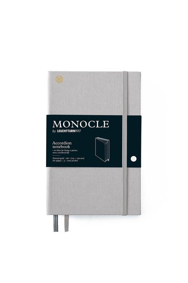 X Monocle Limited Edition Defter Akerdeon Wallet B6+, Hard Cover, 192 Dotted Pages