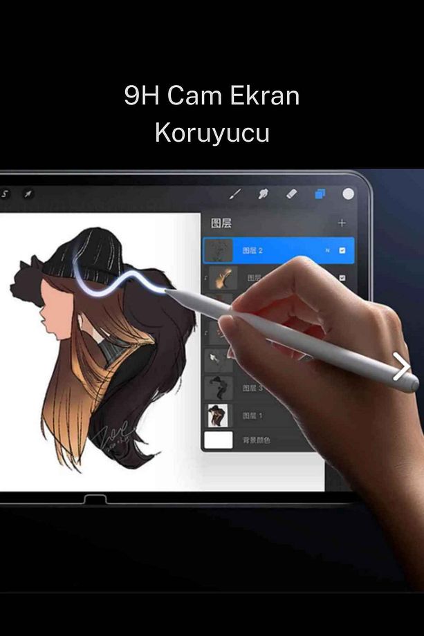 iPad A16 11. Nesil ve 10. Nesil A3355 A2757 Uyumlu Tablet Kılıfı Tablet Kalemi Ekran Koruyucu Set - 5