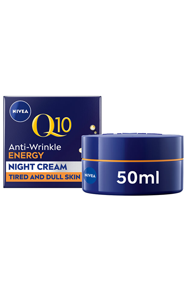 NIVEA Q10 Energy Recharging Night Cream with Vitamin C, 50ml