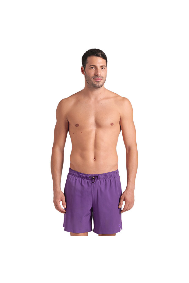 Evo Beach Boxer Solid Erkek Mor Deniz Şortu 006060930 - 1