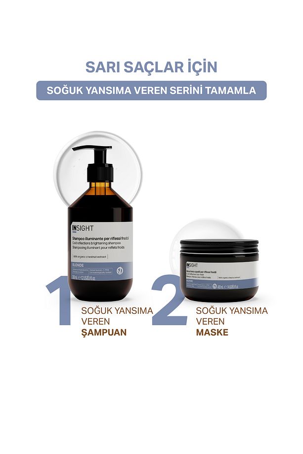 Sarı Saçlar için Soğuk Yansıma Veren Şampuan 350 ml. - 5