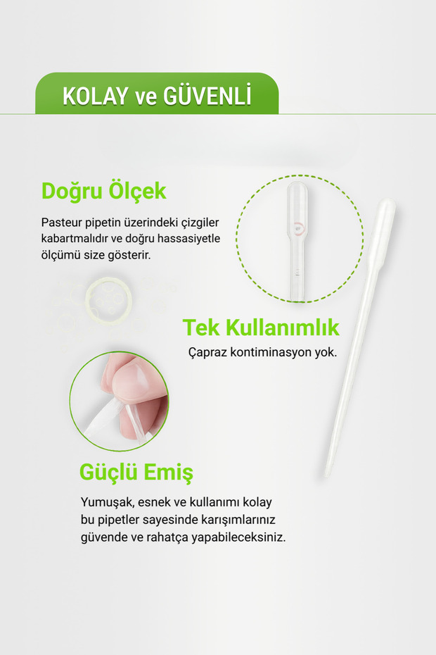 Pastör Pipet 3 ml (Paket/ 100 Adet) - 4