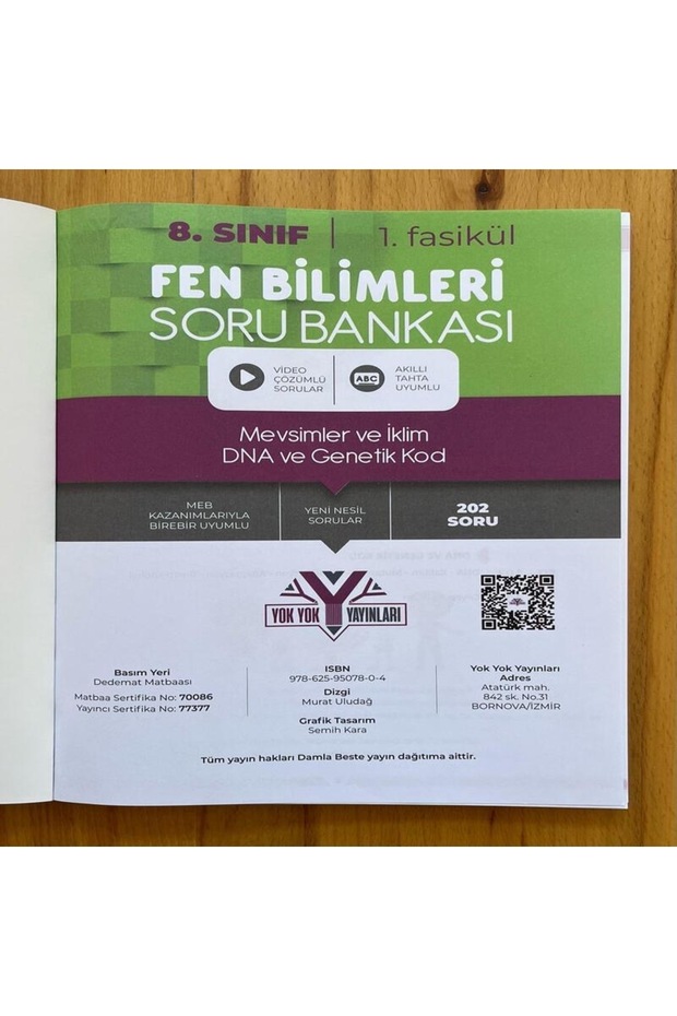 8.sınıf Fen Bilimleri Soru Bankası Mevsimler Ve Iklim, Dna Ve Genetik Kod 1.fasikül - 4