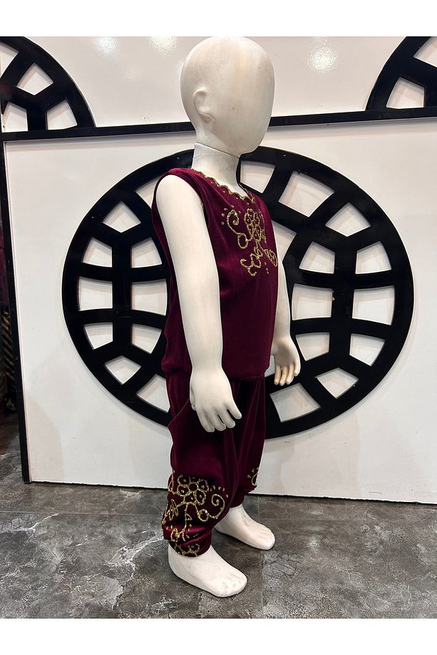 Çocuk Bindallı Kaftan Kına Elbisesi - 6