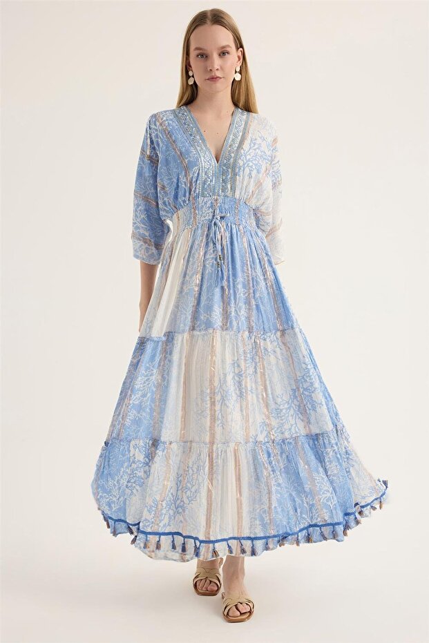 Payet İşlemeli Elbise - 1