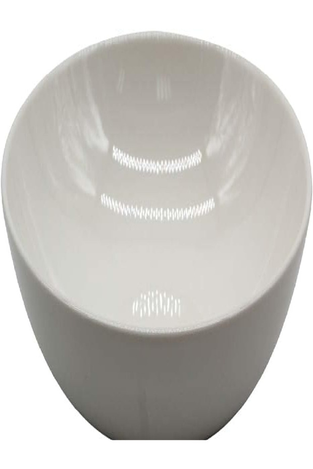 Fine Plus Cream Low Bowl – White Ceramic, 17 cm Stylish and Durable