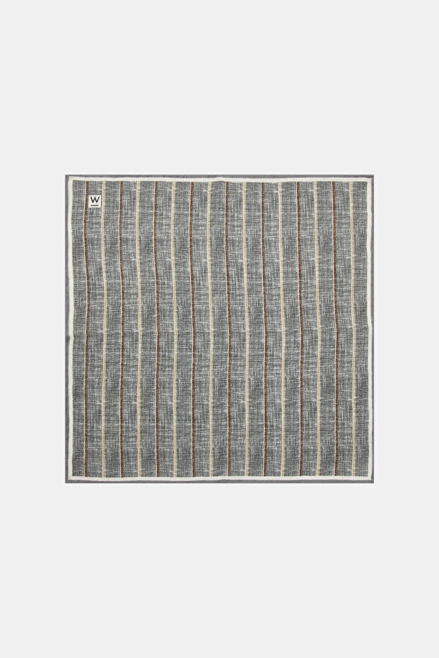 GRİ KETEN MENDİL - 1