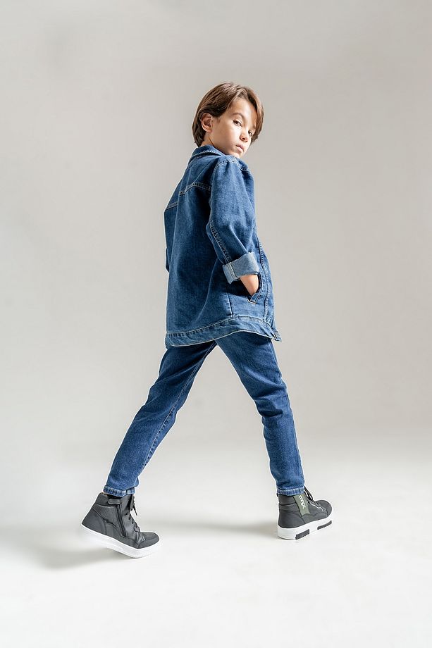 Erkek Çocuk Siyah Anatomik Sneaker Bot - 4
