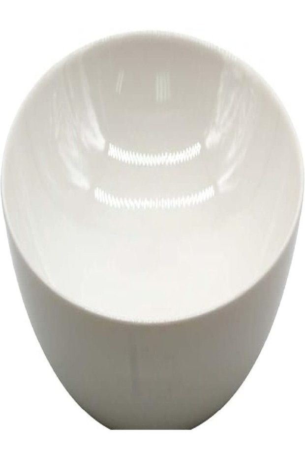 Fine Plus Low Bowl – White Ceramic, 21 cm Durable and Elegant