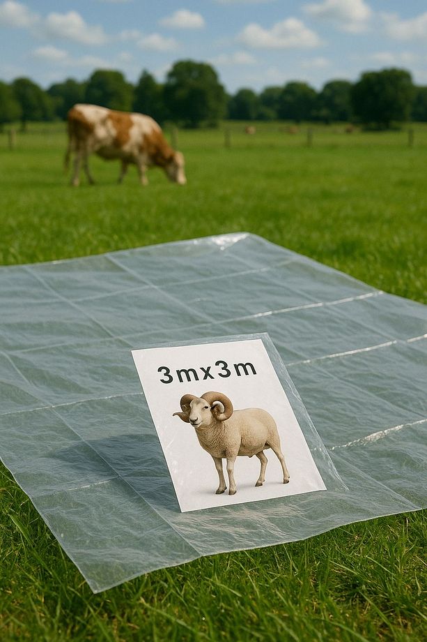 Yer Brandası 3 Metreye 3 Metre 9 Metre Kare Kalın Naylon Poşet Örtü - 3