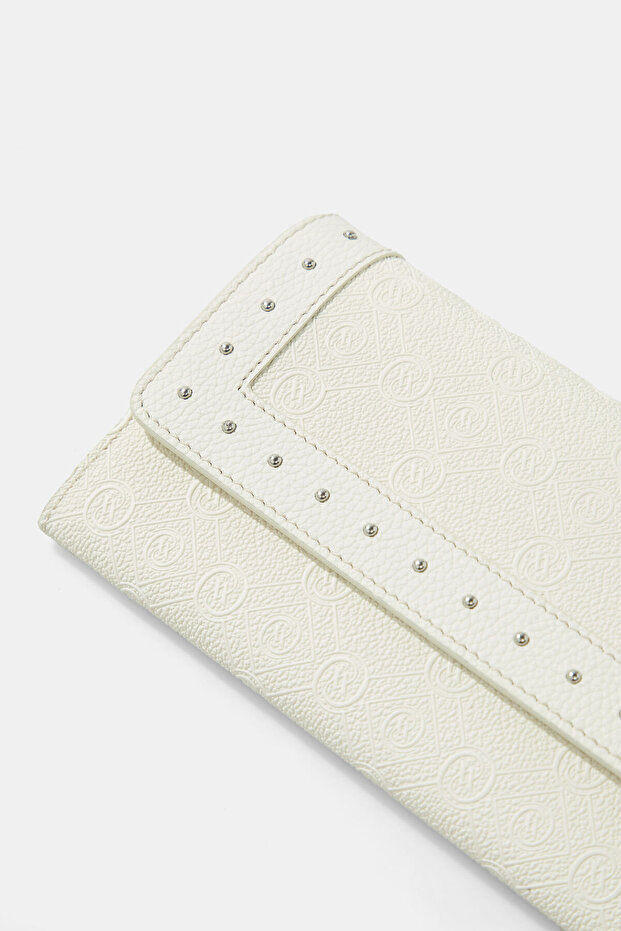 KREM MONOGRAM CÜZDAN - 5