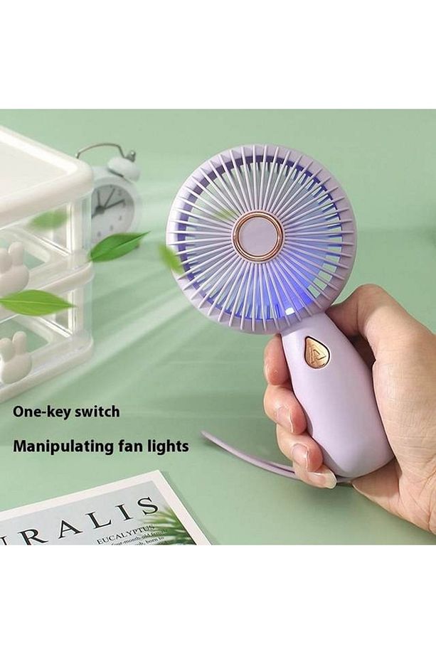 Mini Fan Usb Vantilatör El Fanı Taşınabilir Vantilatör Şarjlı - 5