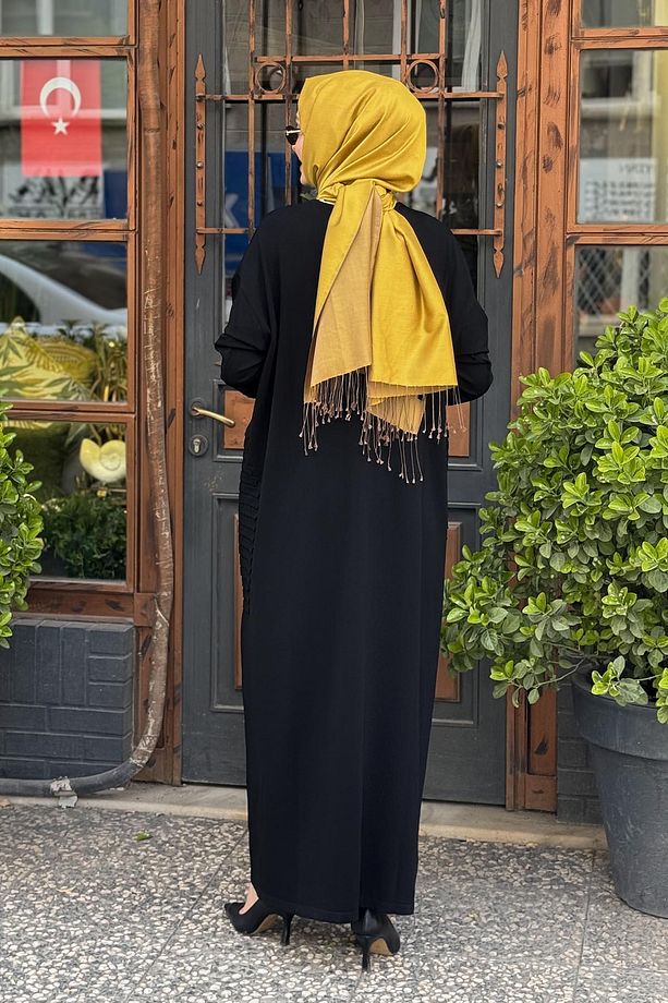 İNVEE Triko Elbise 7060 Siyah - 4