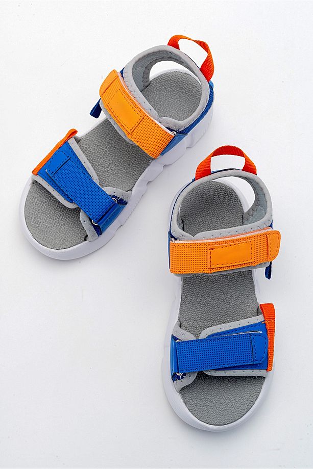 Erkek Çocuk Saks Mavi Anatomik Hafif Spor Sandalet - 4
