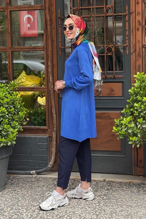 Tunik 10002511711001 Saks Mavi - 2