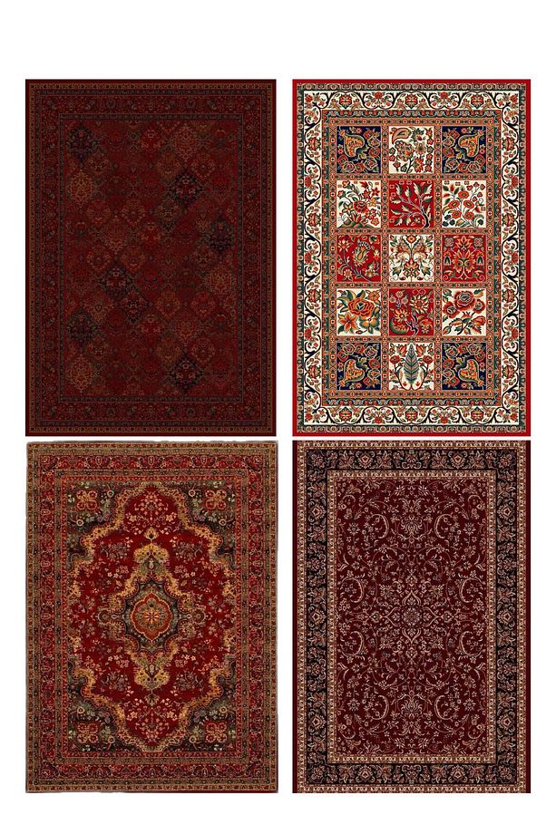 A6 BOYUTUNDA 17'Lİ OTANTİK HALI DESEN YAPIŞKANLI SCRAPBOOK KAĞIT SETİ - 3