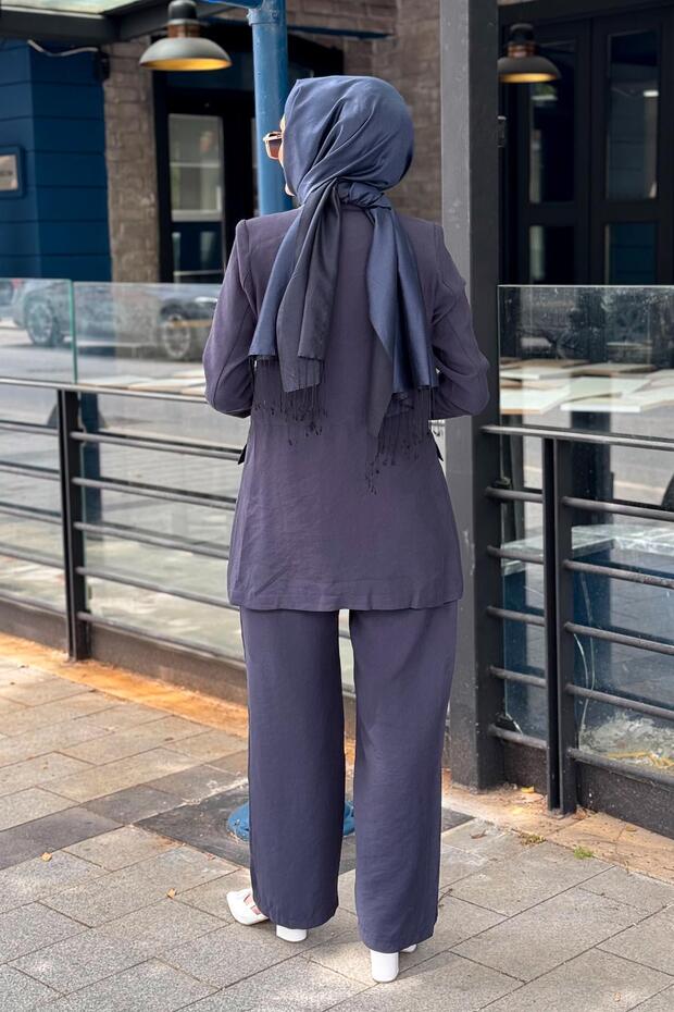 Pantolonlu Takım Mb24.688 Lacivert - 4