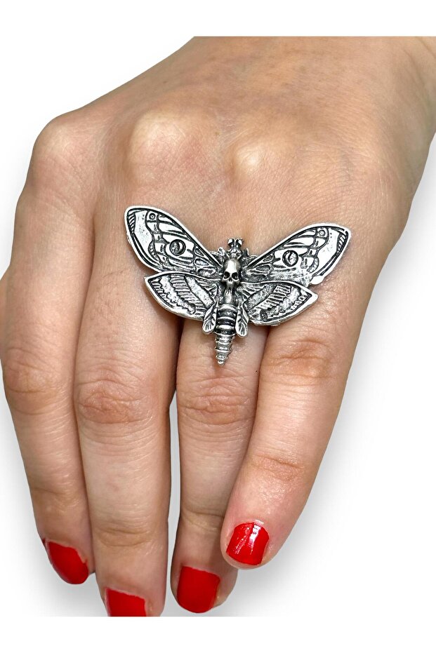 Dry Head Butterfly Size Adjustable Women's Ring bby40