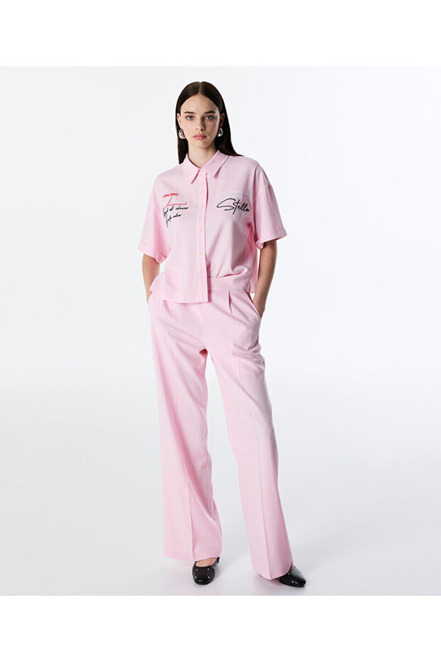 STRAIGHT FİT ELASTİK BEL PANTOLON - 1