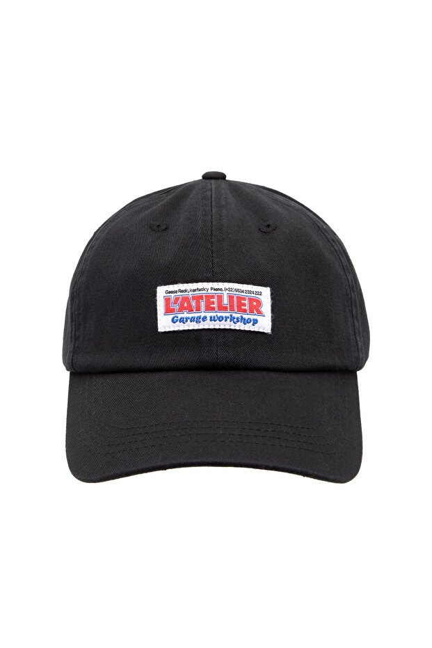 Siyah atelier şapka - 3