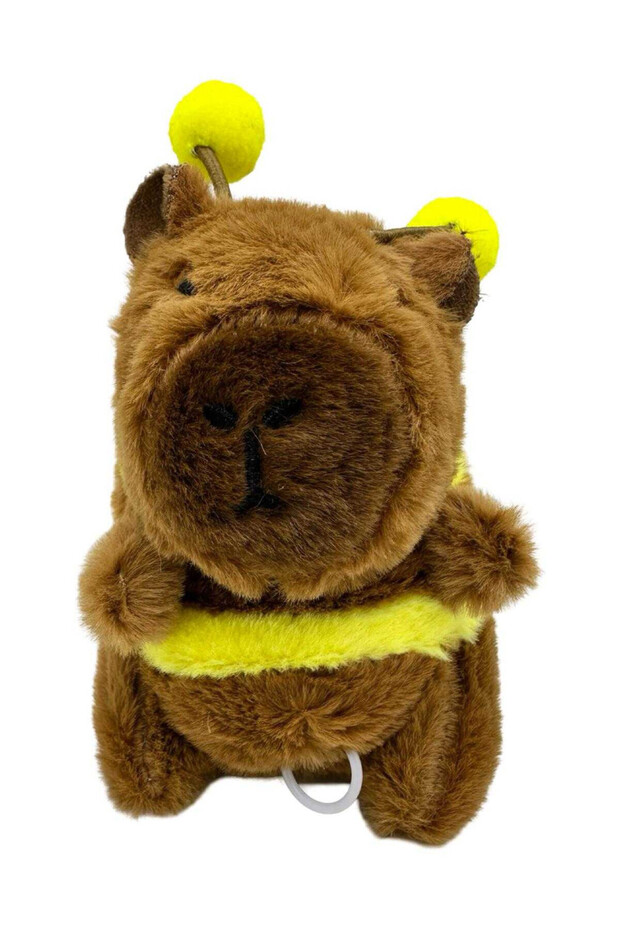 Capybara Bee Keychain by Plus with Spool - 5