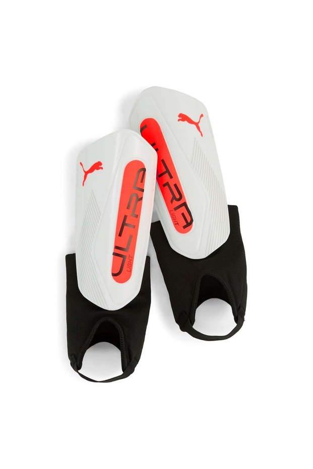 030991 Ultra Light Ankle Shin Guard Football Shin Guard Football Player Kaval Protector White