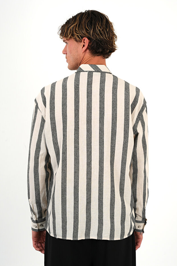 Nero Erkek Oversize Gömlek - 5