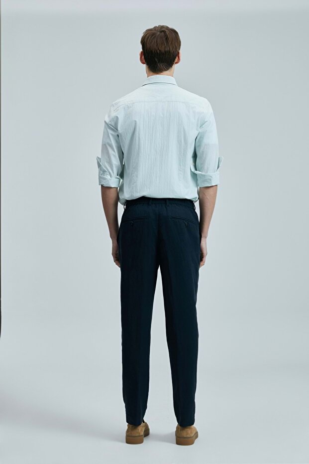 111010638 قميص تشارلز الأساسي للرجال ذو المقاس العادي قميص رجالي أزرق - 7