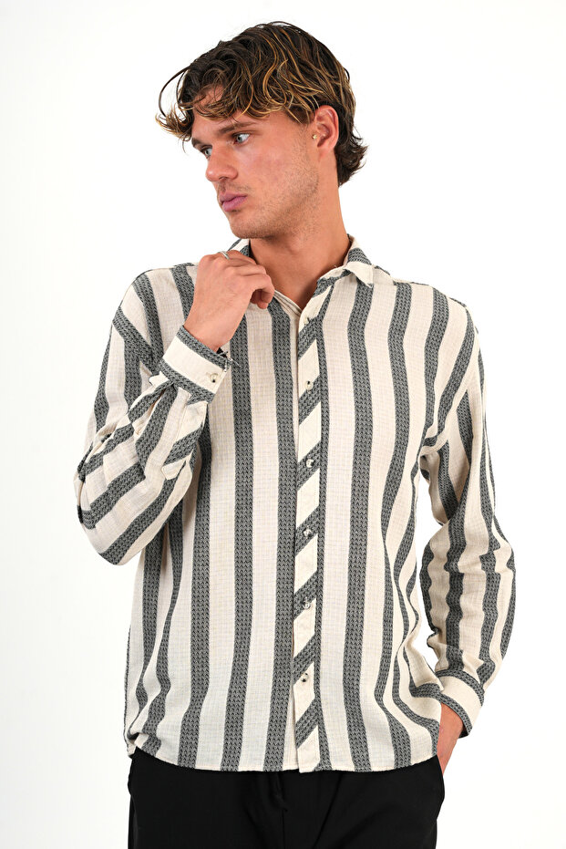 Nero Erkek Oversize Gömlek - 3