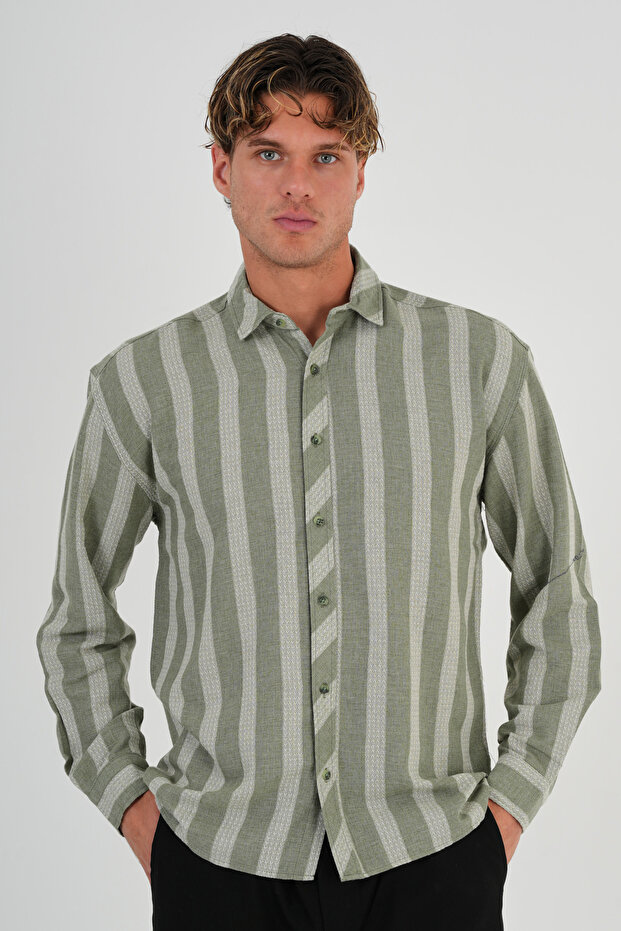 Nero Erkek Oversize Gömlek - 2