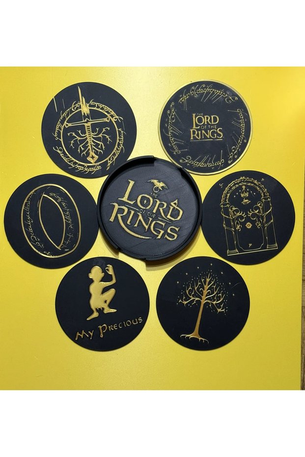 6 Pcs Lord of the Rings Coasters