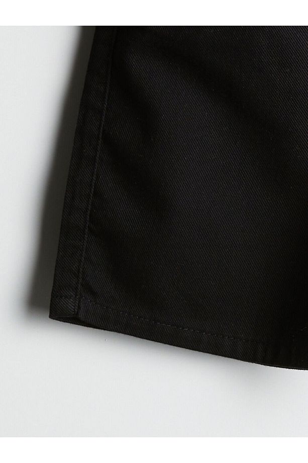 Beli Lastikli Erkek Çocuk Gabardin Şort - 2