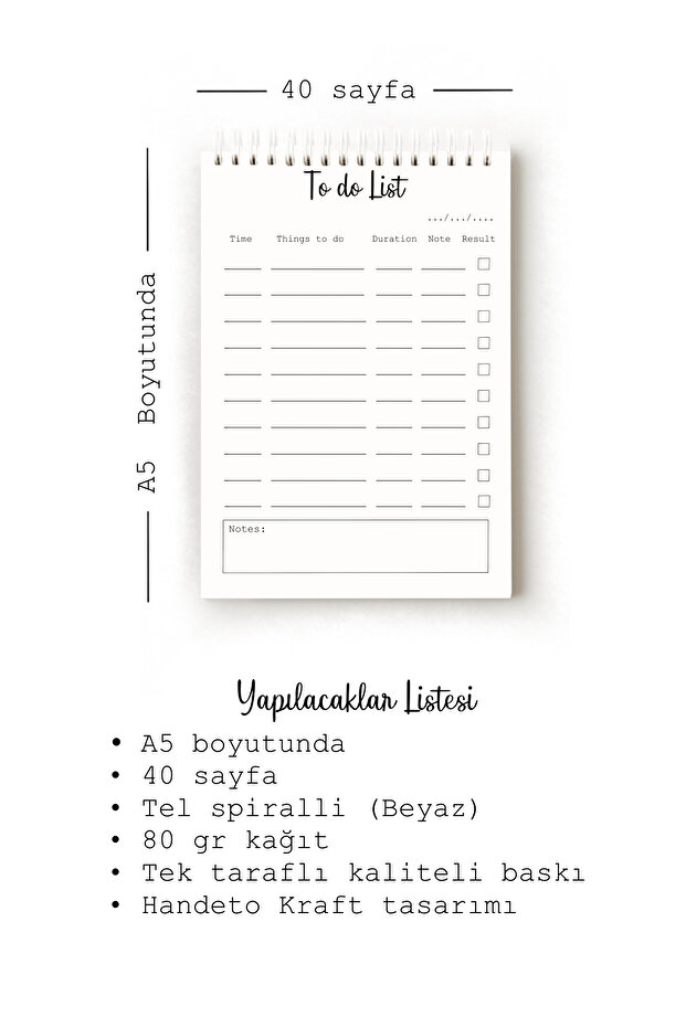 Simple Minimalist English to Do List, A5 to Do List, Planner, Task List, Planner - 3