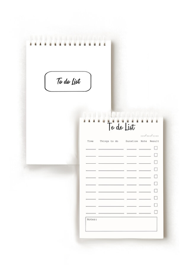 Simple Minimalist English to Do List, A5 to Do List, Planner, Task List, Planner - 4