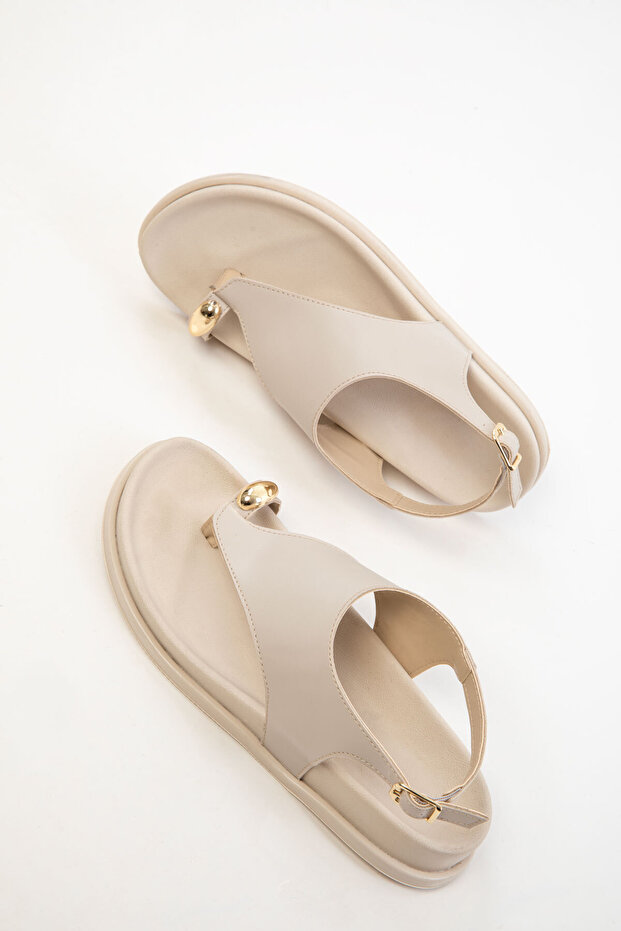 Sandale de damă bej 20632 - 3