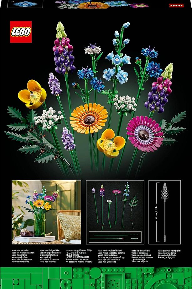 ® Botanicals Kır Çiçekleri Buketi 10313 - 18+ Yaratıcı Model Yapım Seti (939 Parça) - 5