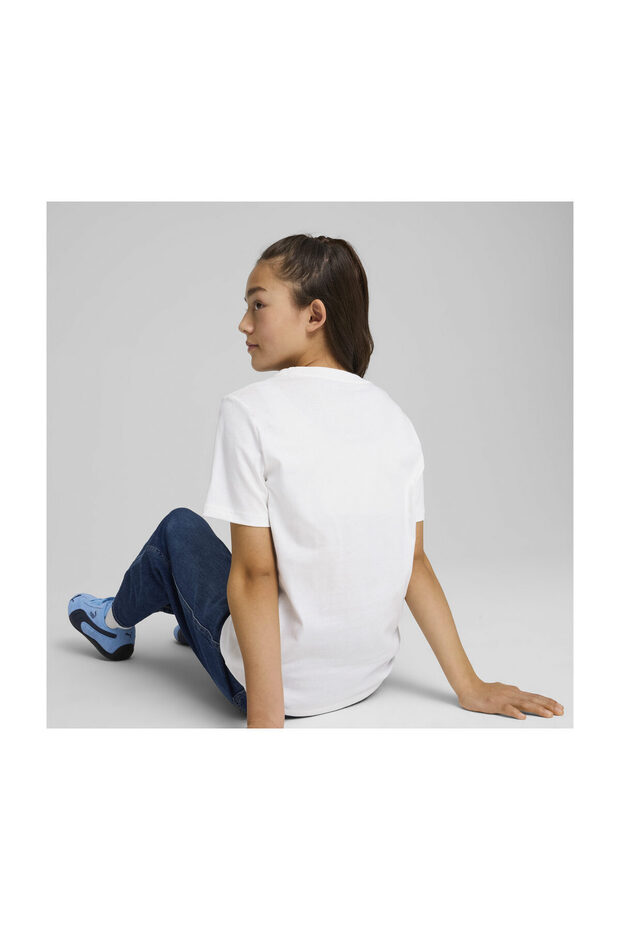 Koszulka z logo Puma Ess No. 1 - biała - 4