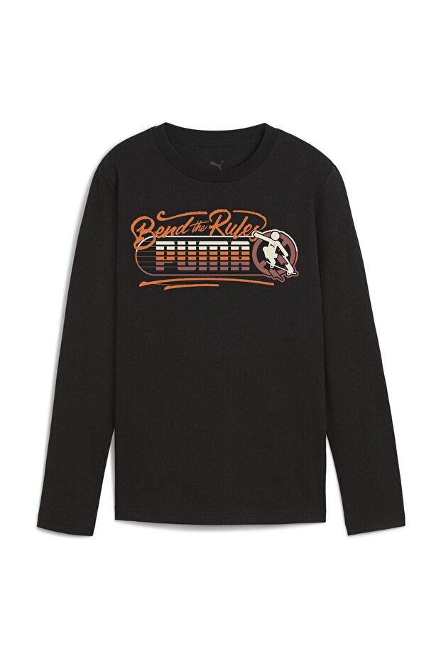 Tees, Regular, Longsleeve, Regular, Crew Neck, Knitted, Print - 1