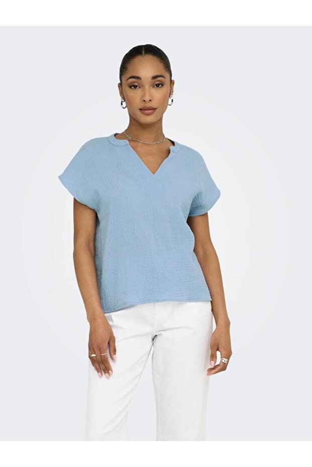 JDYTHEIS LIFE S/S TOP WVN DIA