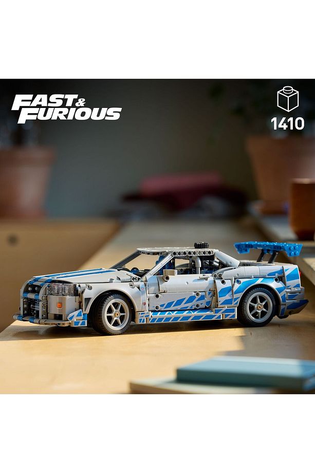 ® Technic™ Daha Hızlı Daha Öfkeli Nissan Skyline GT-R (R34) 42210- 18+Model Yapım Seti (1410P) - 6