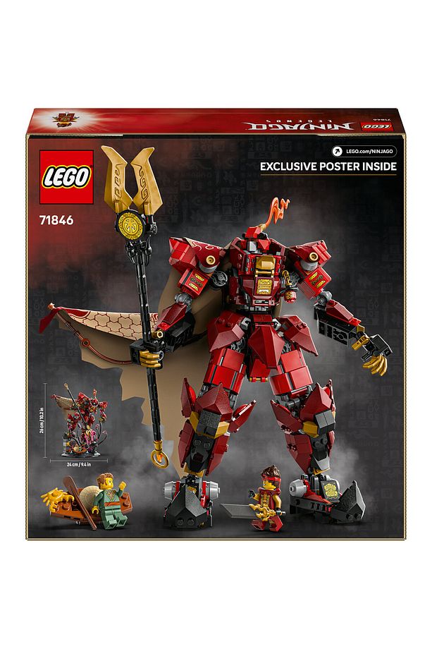 ® NINJAGO® Ateş Şövalyesi Robotu 71846 - 14+ Minifigür İçeren Yaratıcı Oyuncak Yapım Seti (996P) - 5