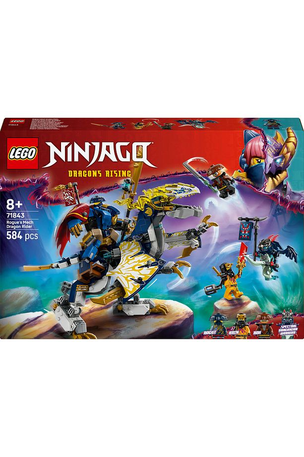 ® NINJAGO® Rogue’un Robot Ejderha Binicisi 71843 - 8+ Yaratıcı Oyuncak Yapım Seti (584 Parça) - 4