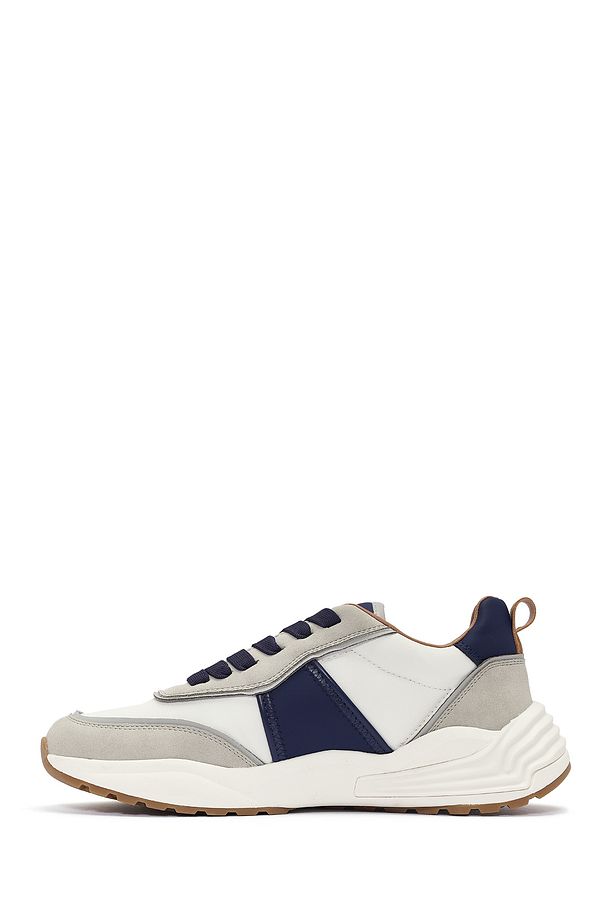 ACBC x DERİMOD Erkek Bej Bağcıklı Kalın Tabanlı Sneaker 25SFD78066F - 2